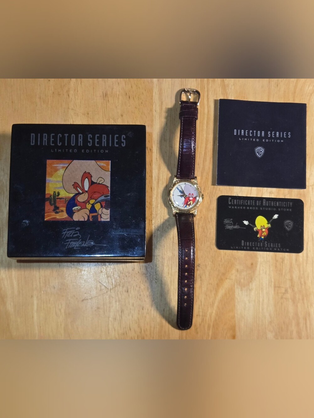 Limited Edition Yosemite Sam Watch Director Series Looney Tunes 0041 of 2500 COA